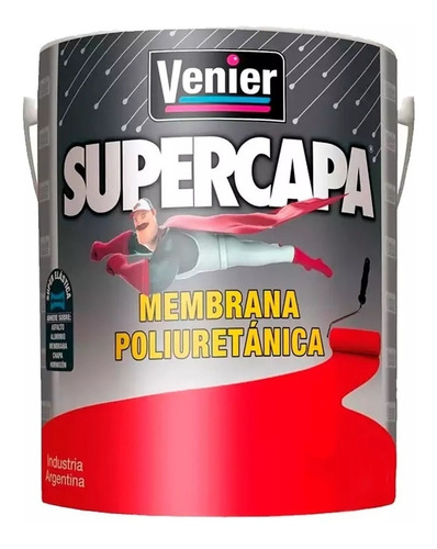 Supercapa Membrana Pasta Poliuretanica Venier X 5kg Colores