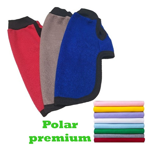 Set X 2 Ropa Abrigo Polar Poncho Capa Buzo Liso Talle 5