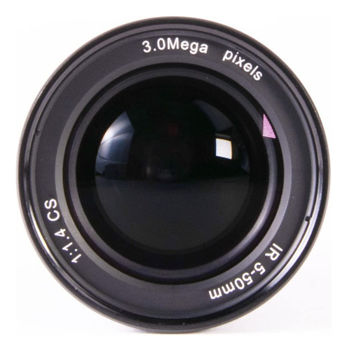 Aida Imaging Cs-mount 5-50mm Varifocal 3 Megapíxeles Lente De Iris Manual, Negro (cs-0550v)
