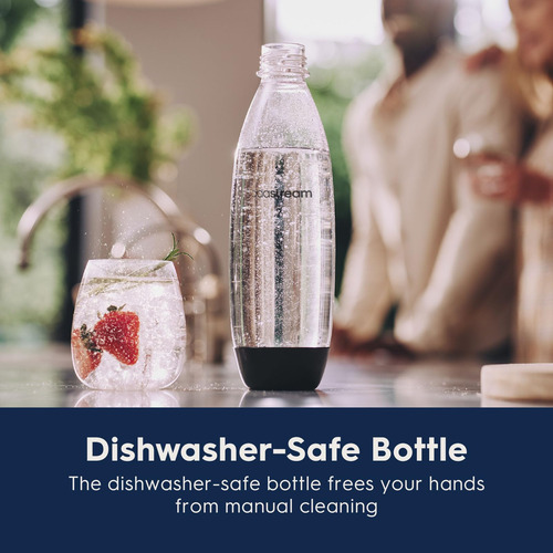 Máquina De Água Com Gás Sodastream Terra Black Com 4 Sabores