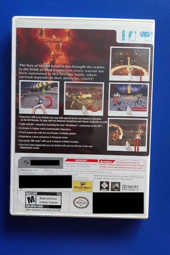 Videojuego Mortal Kombat Armageddon Nintendo Wii Original (Usado)
