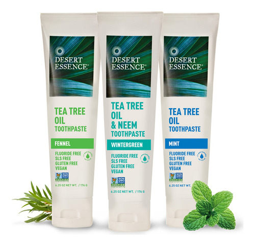 Pasta De Dientes Desert Essence Con Aceite De Árbol De Té Y