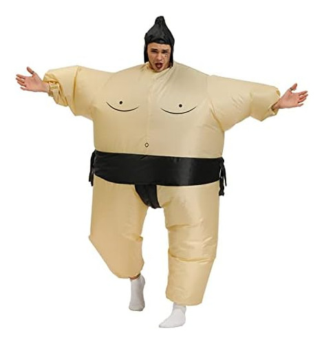 Disfraz De Grasa De Lucha De Sumo Inflable, Disfraz De Hallo