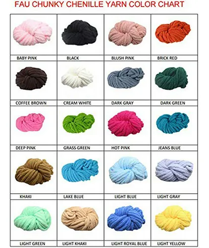 8 Oz Hilo Grueso De Chenille Rosa Para Tejer A Mano - Ideal
