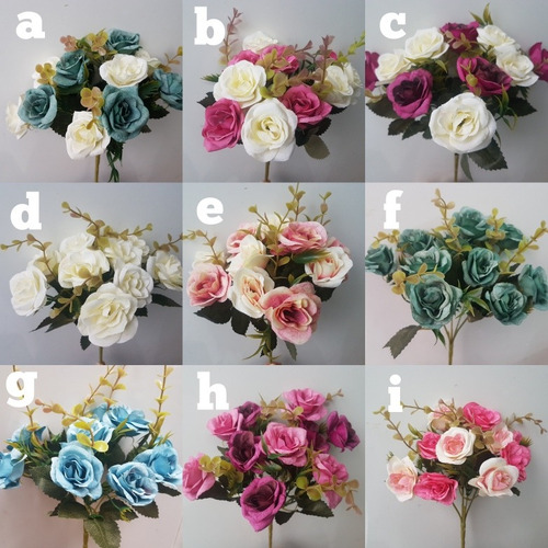 Ramo De 10 Flores Varios Colores Centros De Mesa Decoración