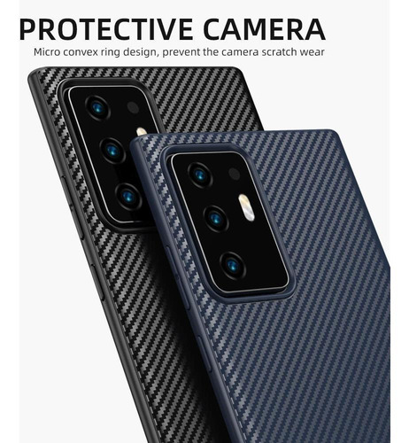 Imagen 7 de 8 de Funda Case Slim Fibra Carbono Premium Galaxy Note 20 Ultra