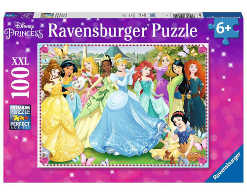 Rompecabezas Ravensburger Princesas Disney 100 Piezas XXL 6+