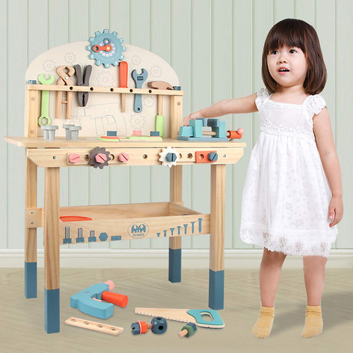 Juego De Herramientas Eléctricas De Madera Toy Workbench Par