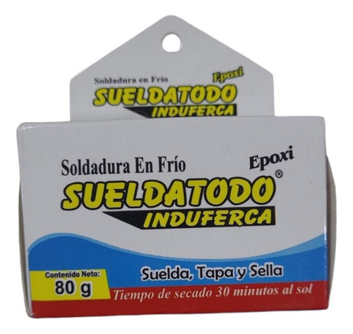 Soldadura En Frío Sueldatodo Epoxi 80gr Blanco