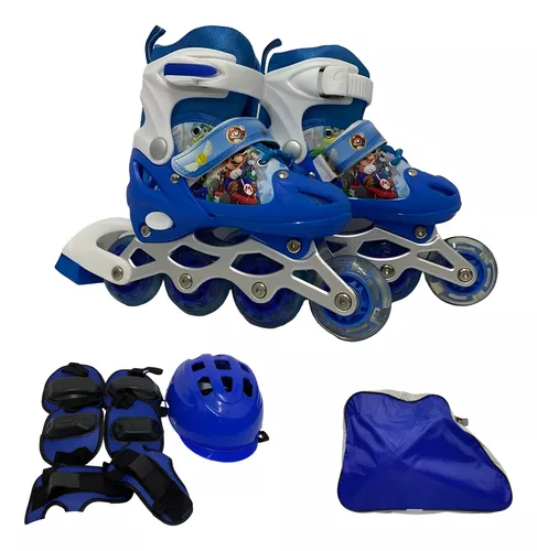 Patines Niña con Luces + Kit de Protección Graduable 26 al 29