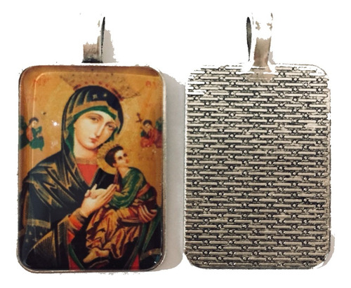 60 Medallas Virgen Del Perpetuo Socorro Mide 3.5cm X 2.5cm