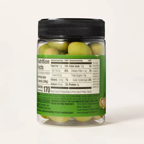 Almendras Cubiertas De Chocolate Blanco En Forma De Aceituna