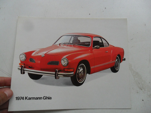 Folleto Publicitario Vw Karmann Ghia No Manual Escarabajo