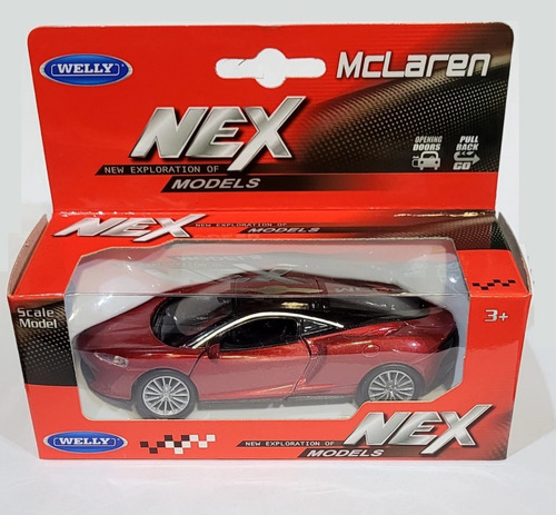 Auto Fricción 1/36 Mc Laren Gt Die Cast Welly Casa Valente