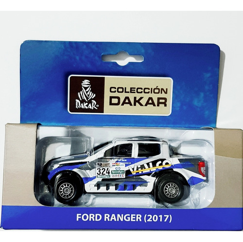 Ford Ranger Dakar 2017 De 11 Cm. Esc. 1/43 Metal Y Pvc Nueva