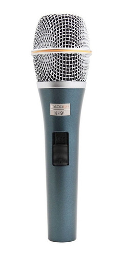 Microfone Kadosh K-98 dinâmico hipercardióide azul/prateado