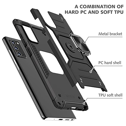 Funda Para Samsung Galaxy Note 20 Negro Flexible Tpu
