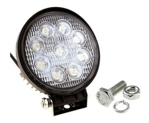 2 Faros Proyectores Auxiliares Led 27w Smd Ip66 12v-24v