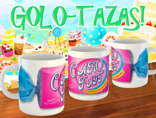 Taza De Cerámica Golosinas Personalizada Nombre