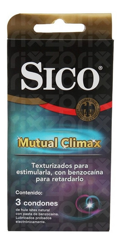 Sico Mutual Climax 1 Blister 3 Preservativos