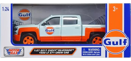Motormax 1:24 2017 Chevy Silverado 1500 Camioneta Gulf Crew