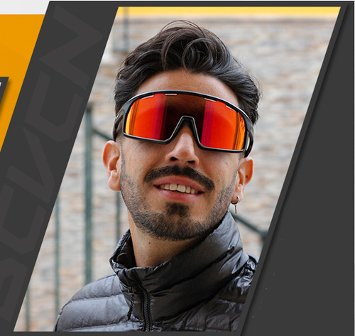 Ryscom Lentas Clasicos Gafas Deportivas Polarizada Espejo Color Naranja Verano Primavera Deportes Conduccion Auto Motocicleta Ciclismo Correr Proteccion Uv 400 Con Estuche Rigido Correa Paño Bolsa