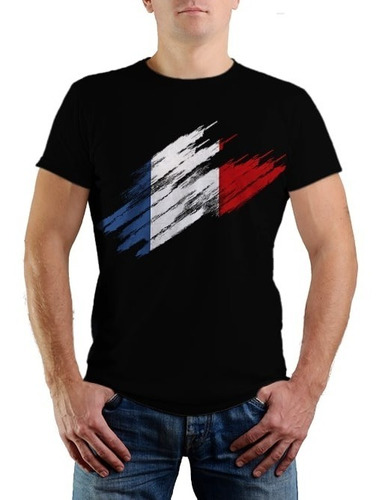 Camiseta Estampada França - 100% Algodão Premium