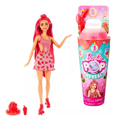 Barbie Pop Reveal Fruit Series Muñeca Sandía