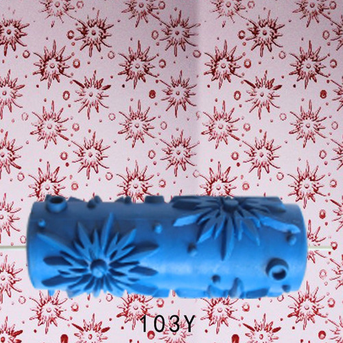 . Embossed Paint Roller Sleeve Wall Texture Stencil