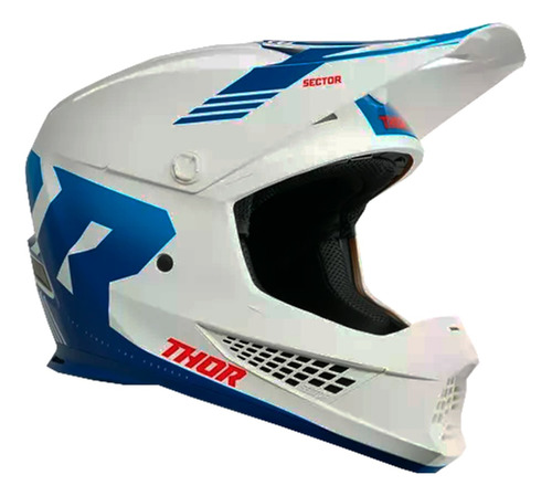 Casco Moto Cross Thor Enduro Azul Certificado Dot / Ece2206