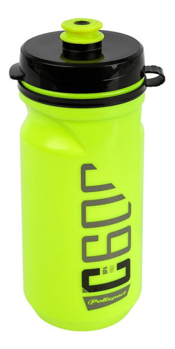 Botella Deportiva 600ml Polisport C600 Fluo Color Amarillo