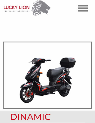 Imagen 3 de 8 de Lucky Lion Moto Electrica Lucky Lion Dinamic