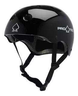 Casco Bici Pro Tec The Classic Bmx - Skate Style -full Salas Color Negro gloss Talle XL