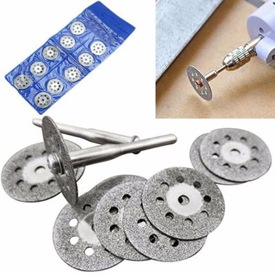 10 Disco De Corte Diamantado 22mm Retifica Dremel Bosh Tools