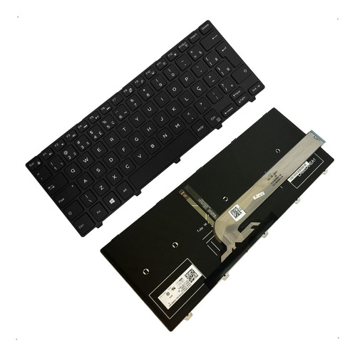 Teclado retroiluminado para Dell Inspiron 5447 5448 5458 P49 color negro