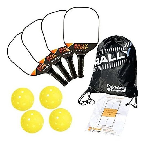 Rally Tyro 2 Juego De Palas De Pickleball Compuesto Para 4 J