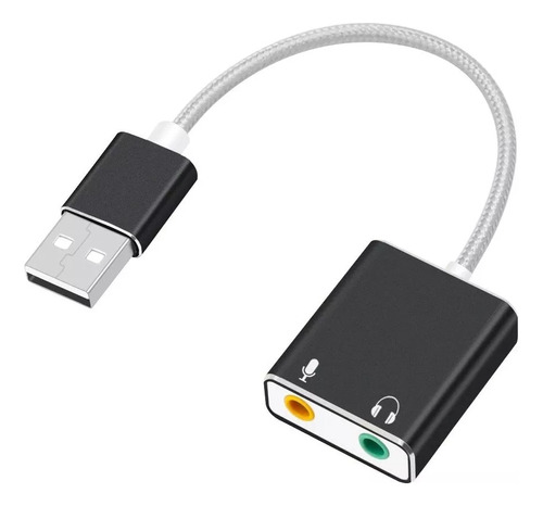 Tarjeta De Sonido7.1 Conector Usb C Audio Y Micrófono 3.5mm