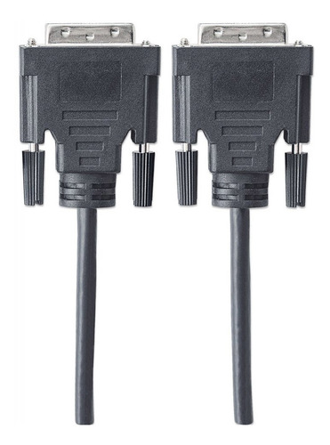 Imagen 4 de 4 de Cable Conector De Video Digital Dvi-d A Dvi-d 5m Manhattan