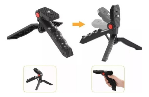 Kit Streaming Para Celular Tripode Luz Led Soporte Microfono Negro