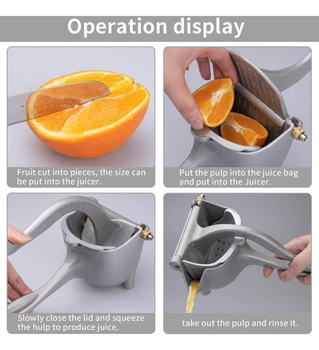 Exprimidor De Naranja Manual Extractor Jugo Toronja Limon