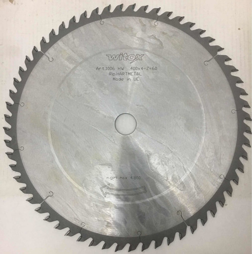 Disco Sierra Circular Para Madera Europeo 400mm (16pulgadas)