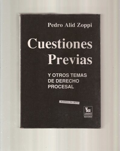 Cuestiones Previas Y Otros Temas De Derecho Procesal  °|