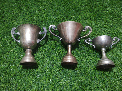 Lote De 3 Copas Trofeos Antiguos