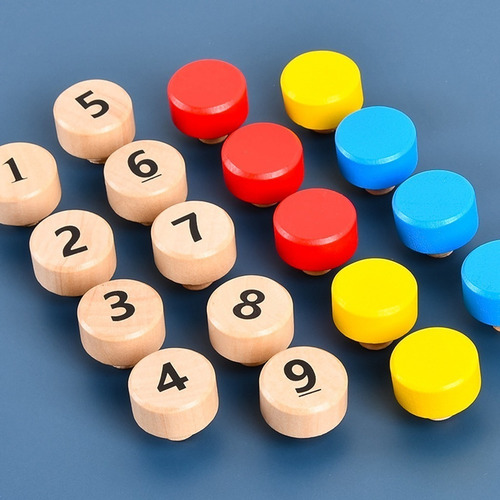 * Gift Montessori Logic Toy Juego Colores A Juego