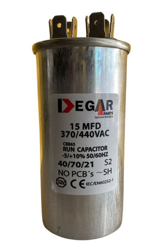 Capacitor  / Condesador Aire Acondicionado 15mfd