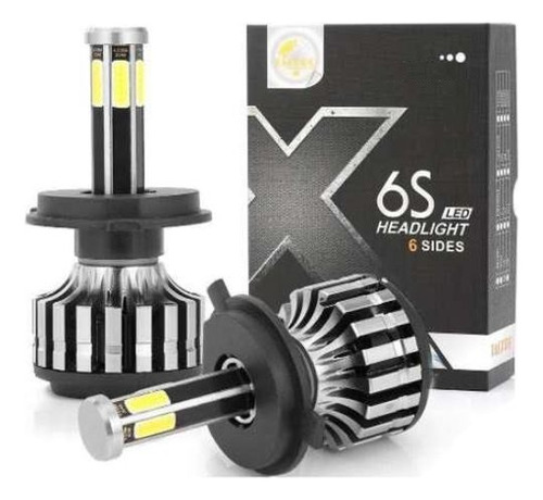 Par Luces Turboled 6 Caras Canbus, H4, H7,h11, 9005 Y Más