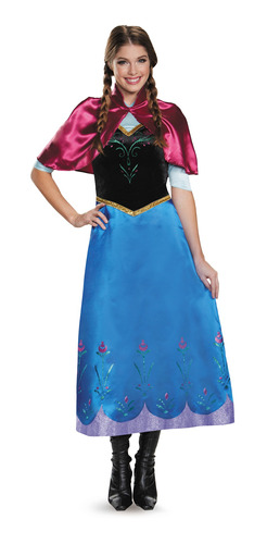 Disfraz De Anna Frozen Talla M Para Mujer, Halloween