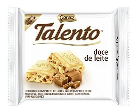 Imagen 3 de 3 de Barras De Chocolate - Garoto - Talento - Dulce De Leche - 3.