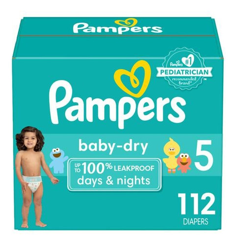 Pampers Baby Dry Pañales Talla 5 / 68 Unidades