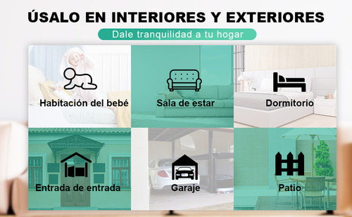 Cámaras De Seguridad Inalámbricas Para Exteriores Fhd 2k Wifi, Foco Sirena Alarma Visión Nocturna En Color, Comunicación Bidireccional, Resistente Al Agua, Detección De Movimiento Con Ia